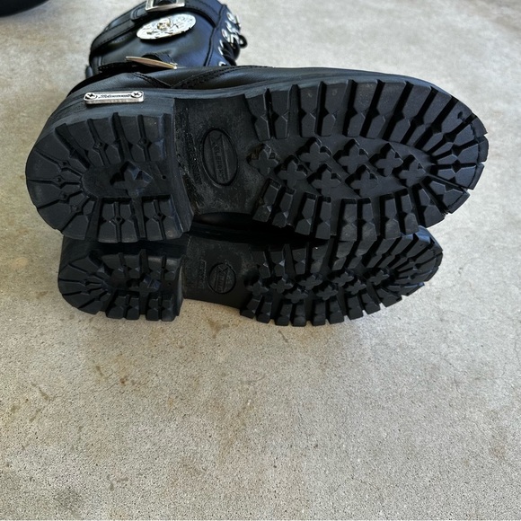 Xelement X29409Black 'Fury' 12-Inch Lace-Up Motorcycle Boots Women’s Size 7.5 - Picture 11 of 13
